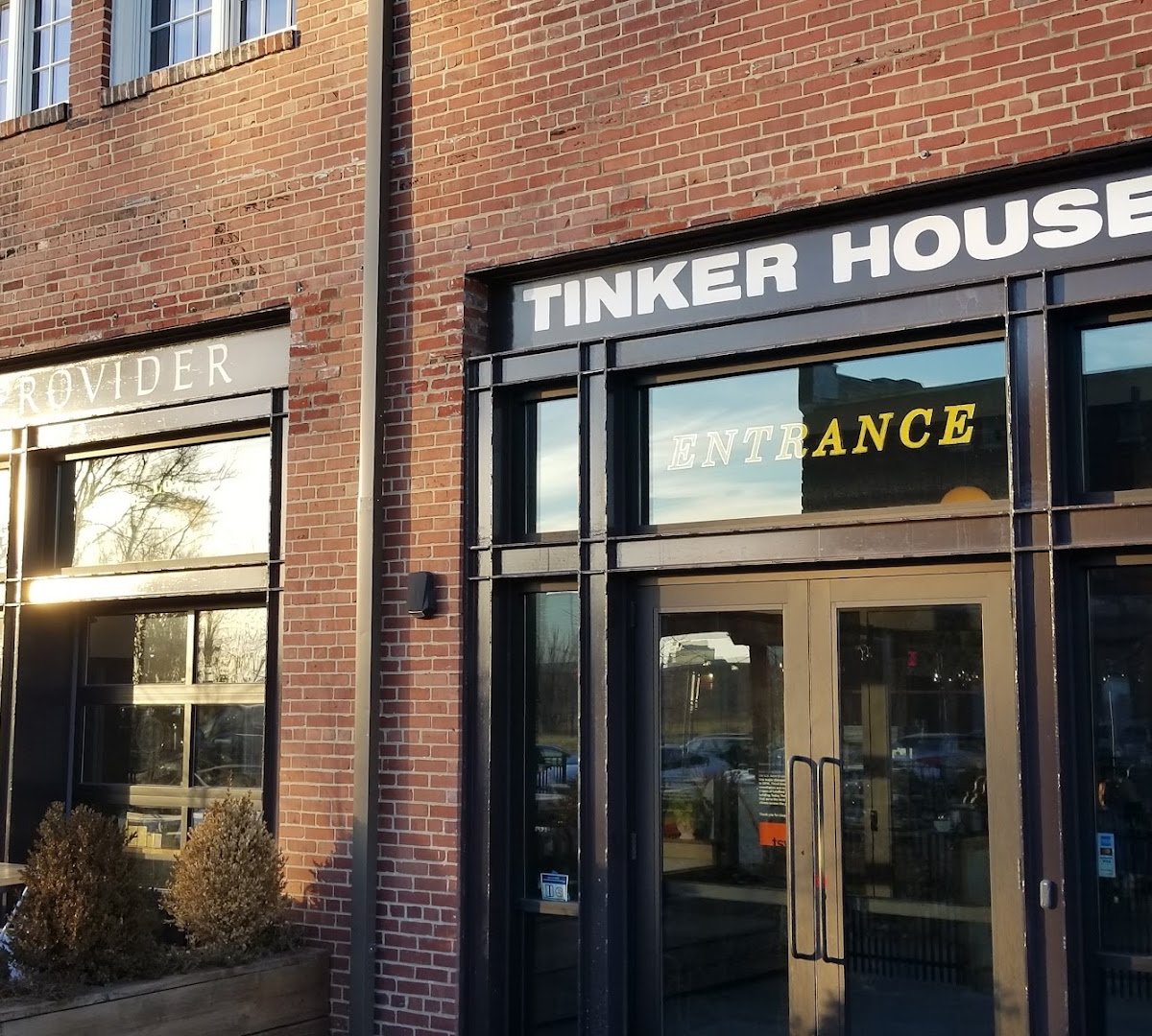 Storefront of Provider Café, specialty coffee shop in Indianapolis