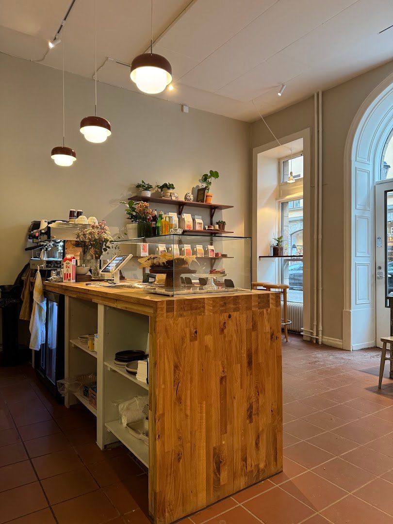 Interior of Solkant Café & Roastery, specialty coffee shop in Stockholm