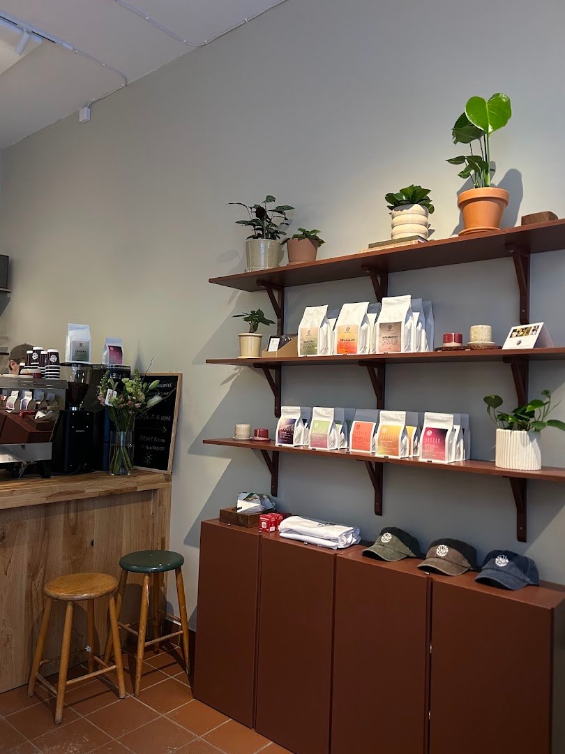 Interior of Solkant Café & Roastery, specialty coffee shop in Stockholm