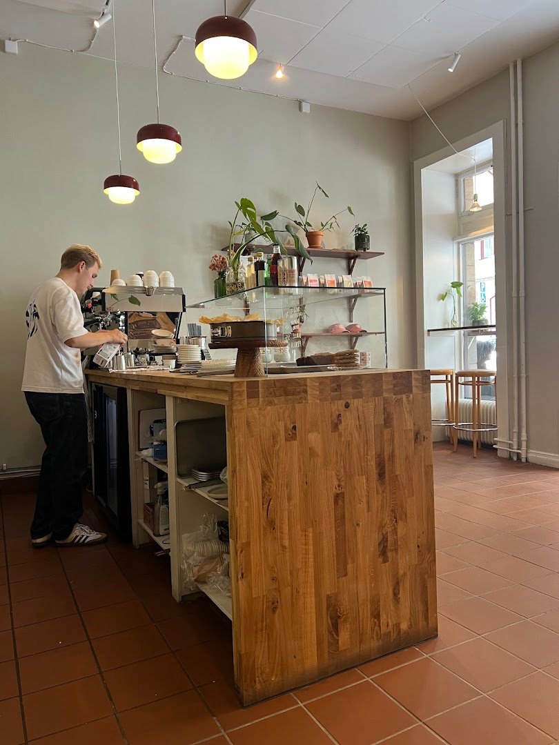 Interior of Solkant Café & Roastery, specialty coffee shop in Stockholm