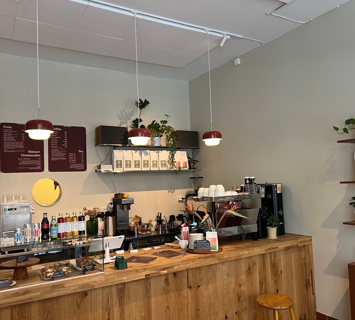 Interior of Solkant Café & Roastery, specialty coffee shop in Stockholm