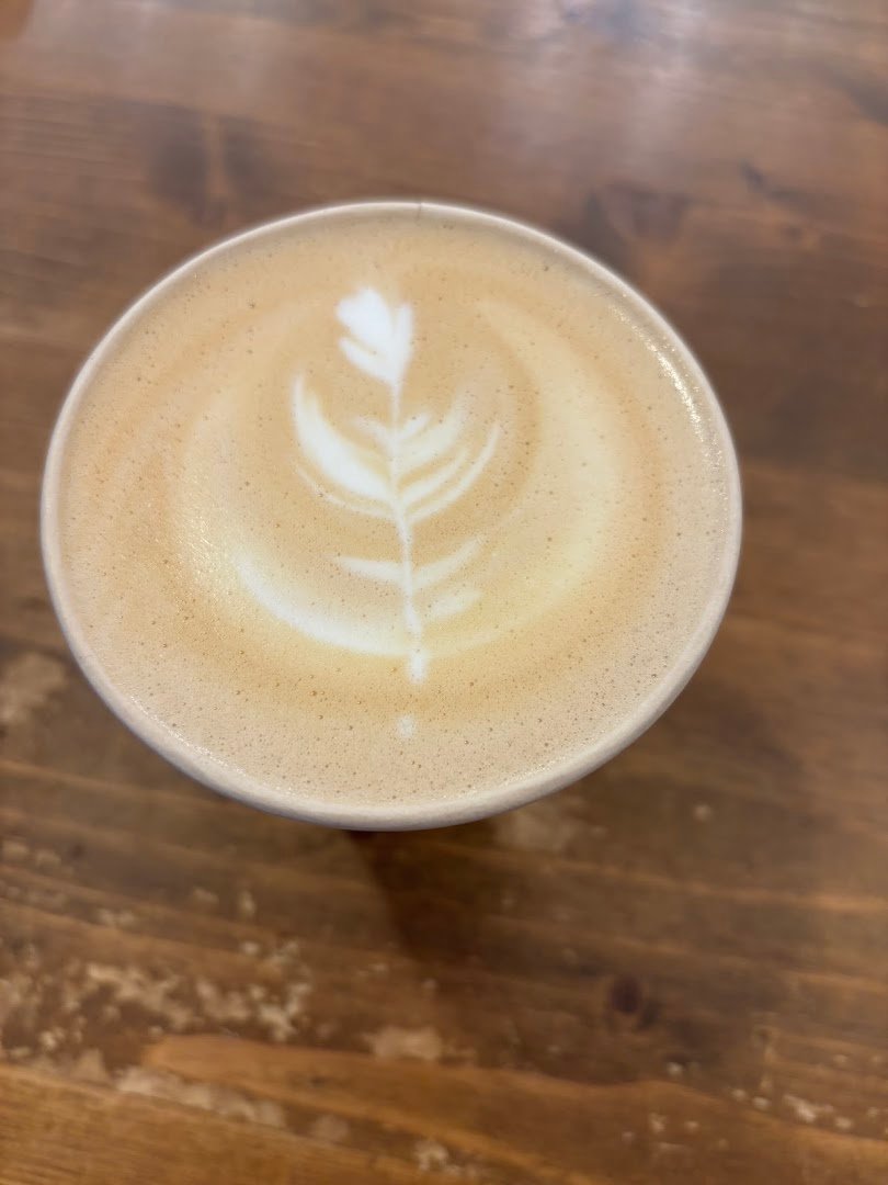 Coffee at two dots coffee & pastries, specialty coffee shop in Prague