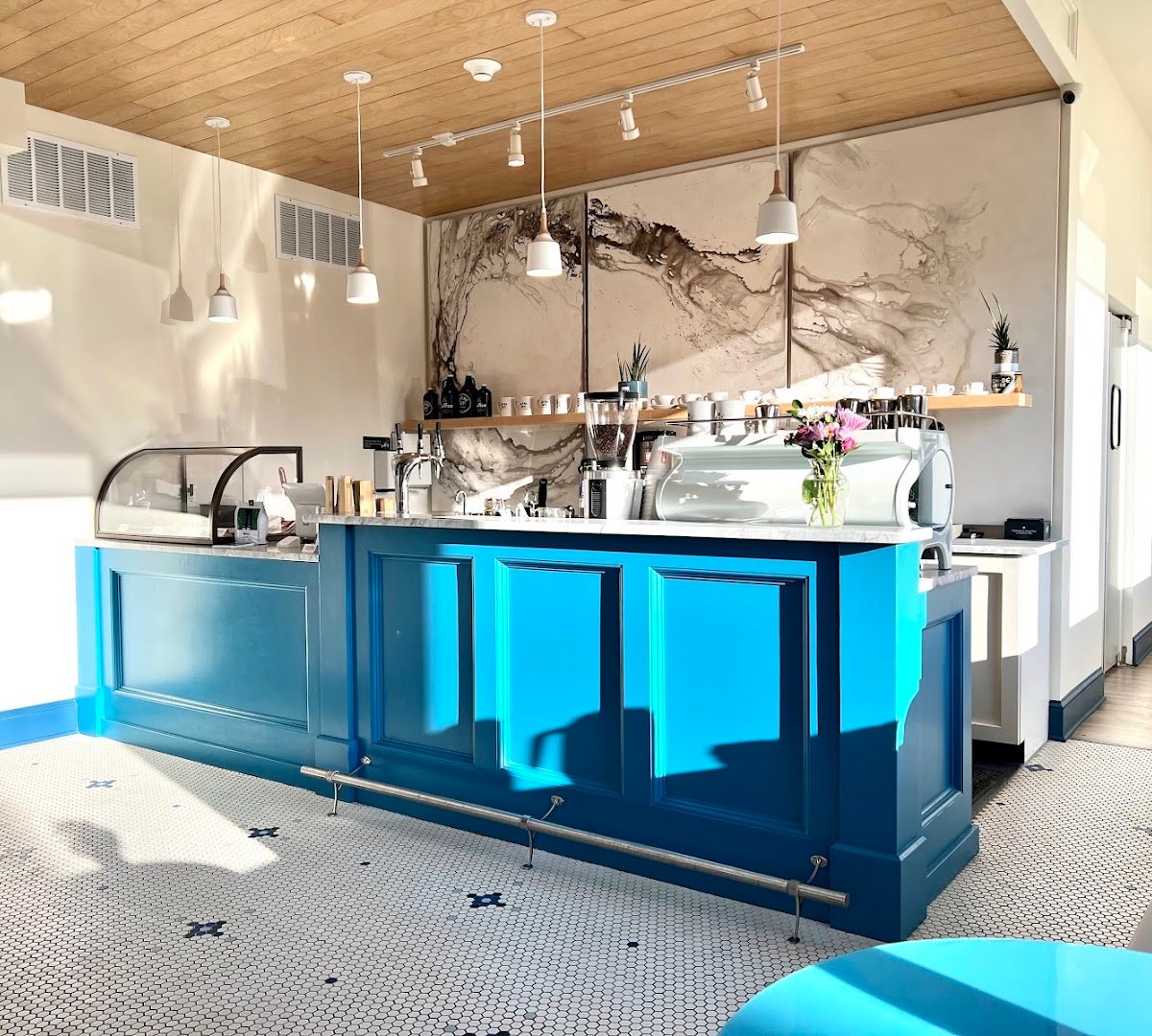 Interior of Ready Set Coffee Roasters, specialty coffee shop in Cleveland