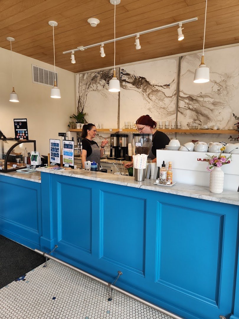 Interior of Ready Set Coffee Roasters, specialty coffee shop in Cleveland
