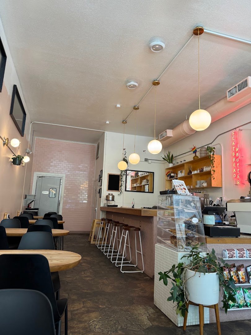 Interior of Flatbread & Butter, specialty coffee shop in Tampa-St. Petersburg