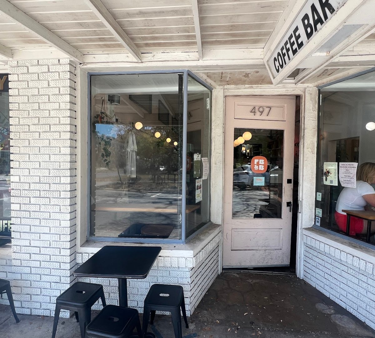 Storefront of Flatbread & Butter, specialty coffee shop in Tampa-St. Petersburg