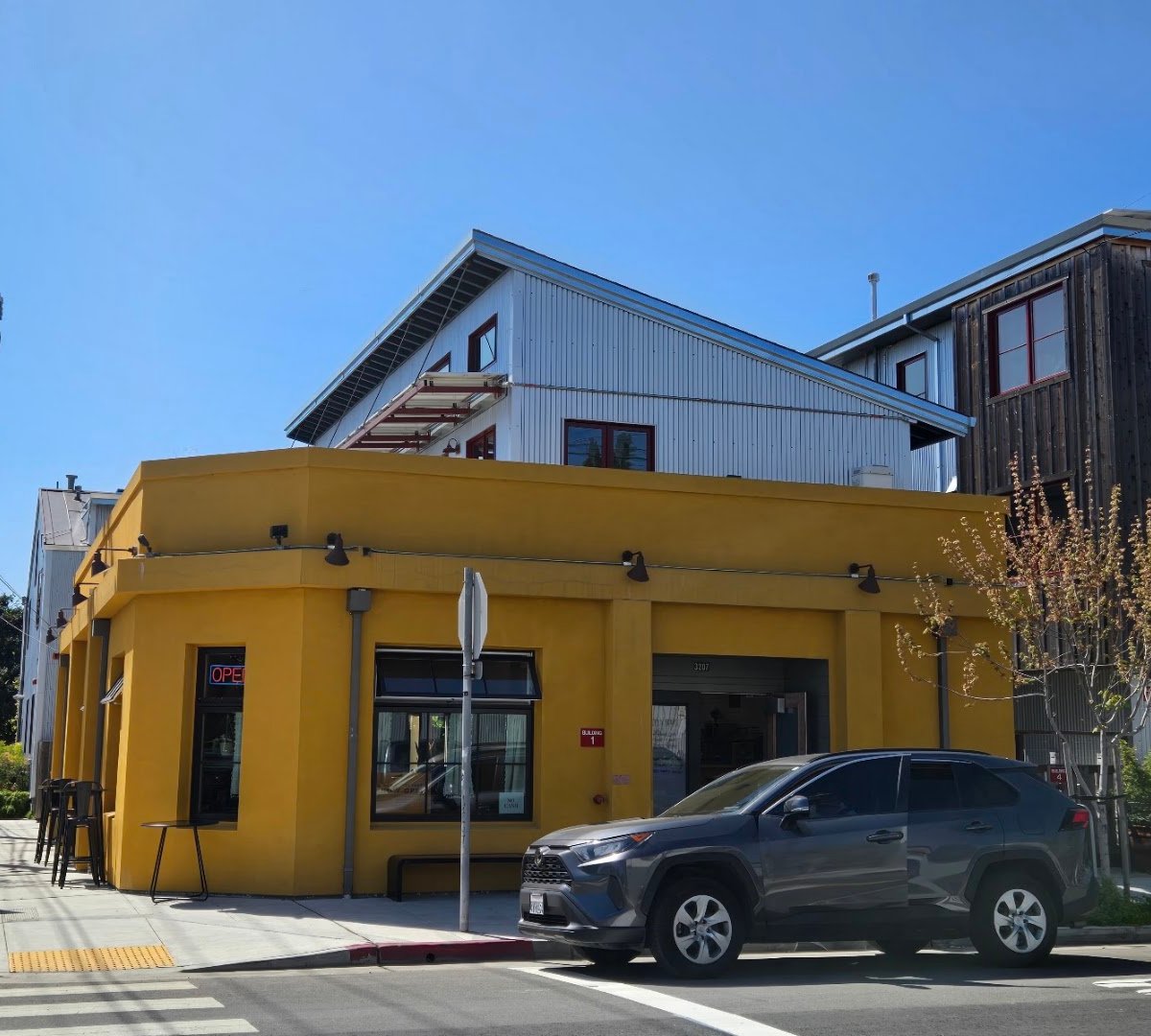 Storefront of Soul Blends Coffee Roasters, specialty coffee shop in Oakland