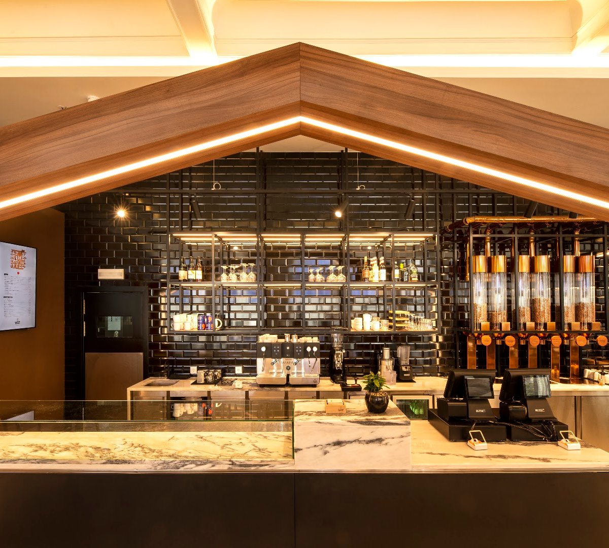 Interior of Delta Coffee House Experience - Porto, specialty coffee shop in Porto
