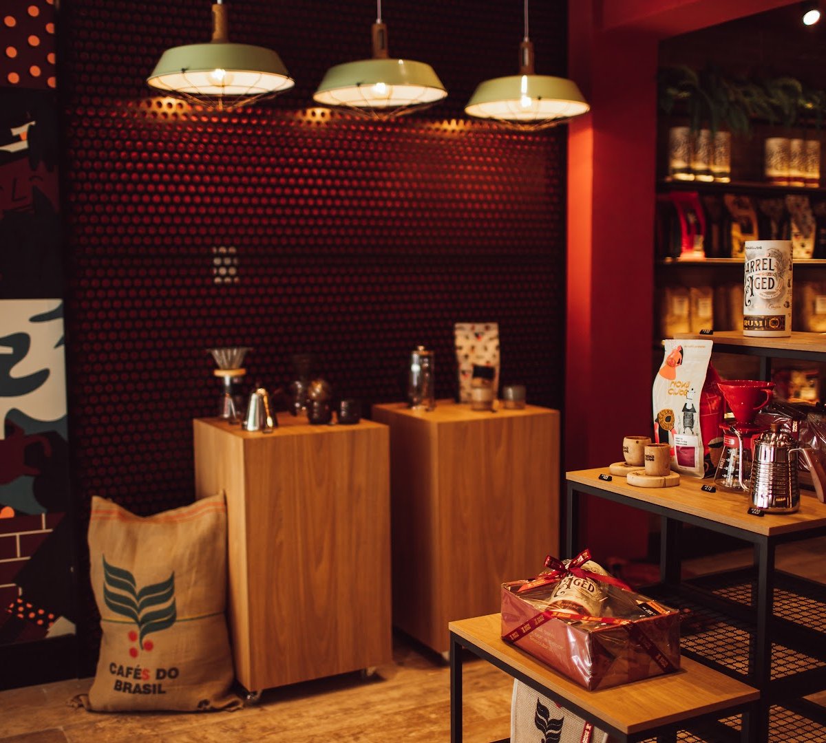 Interior of Moka Clube - Moema, specialty coffee shop in São Paulo