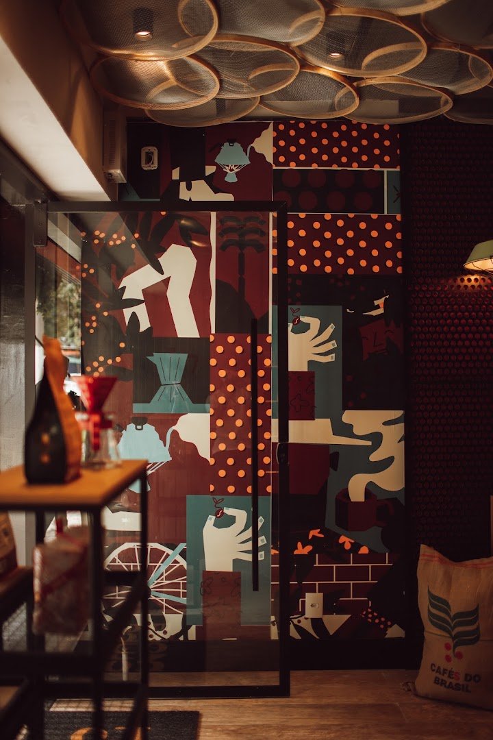 Interior of Moka Clube - Moema, specialty coffee shop in São Paulo