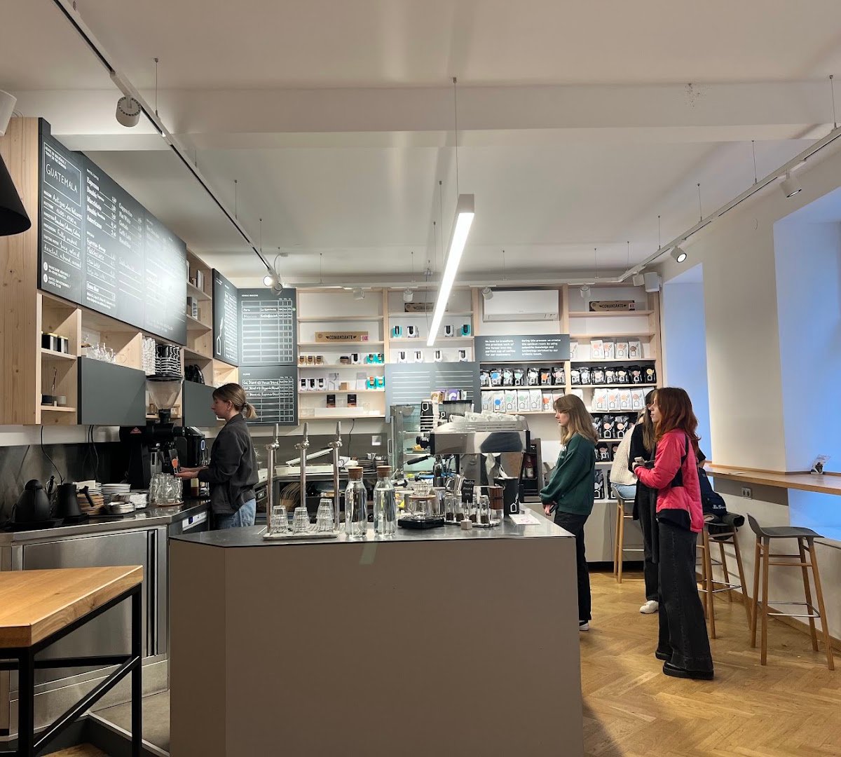 Interior of Caffè a Casa, specialty coffee shop in Vienna
