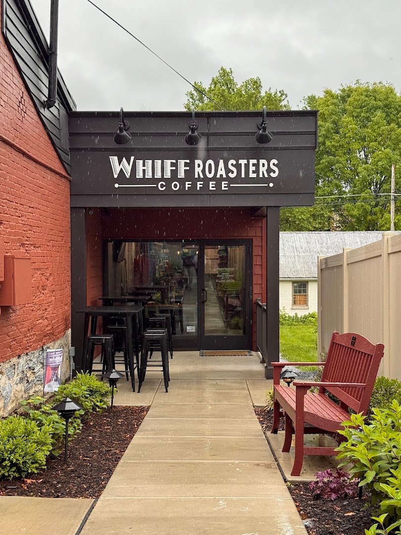 Storefront of Whiff Roasters, specialty coffee shop in Lancaster
