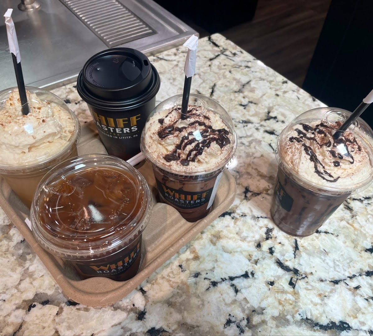 Coffee at Whiff Roasters, specialty coffee shop in Lancaster