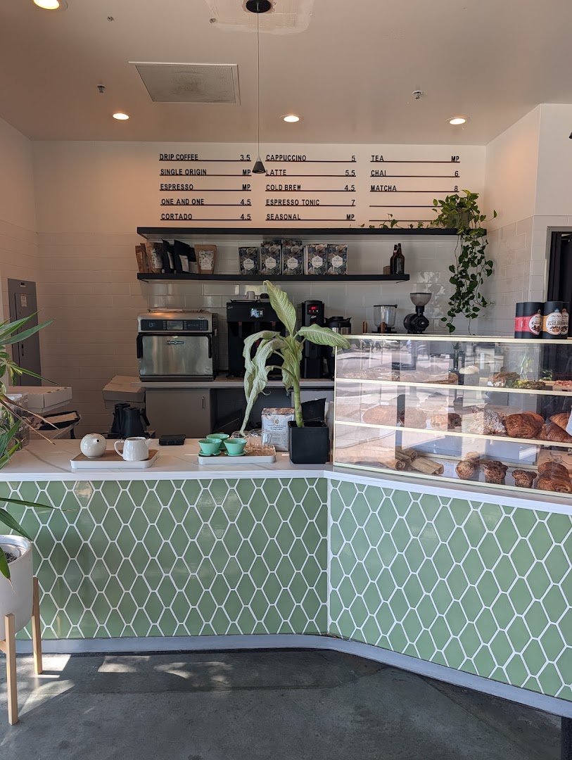 Interior of Lookout Coffee, specialty coffee shop in San Jose