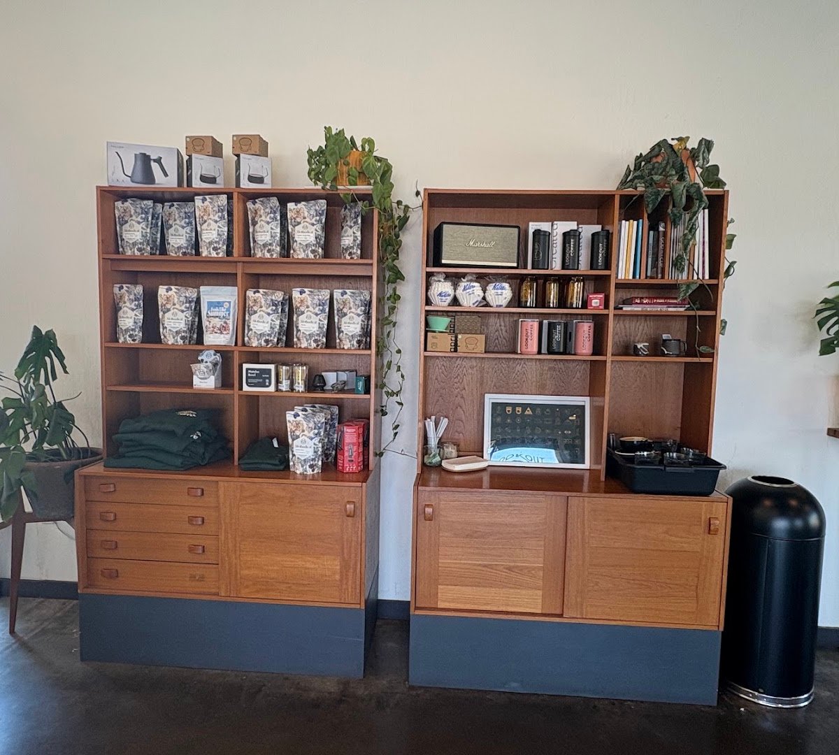 Interior of Lookout Coffee, specialty coffee shop in San Jose