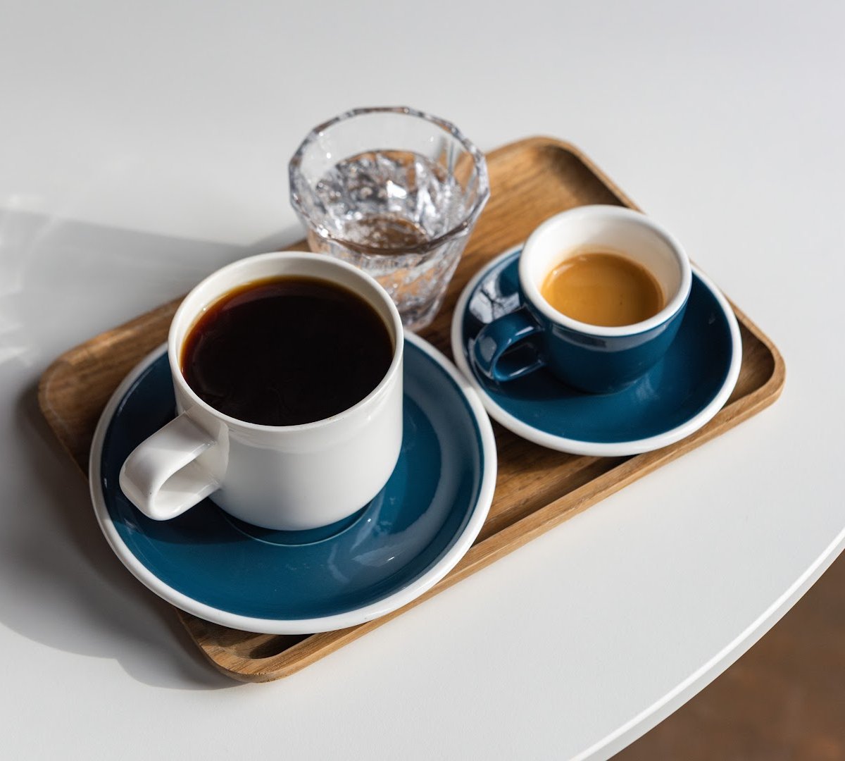 Coffee at Lekko Coffee, specialty coffee shop in Cleveland