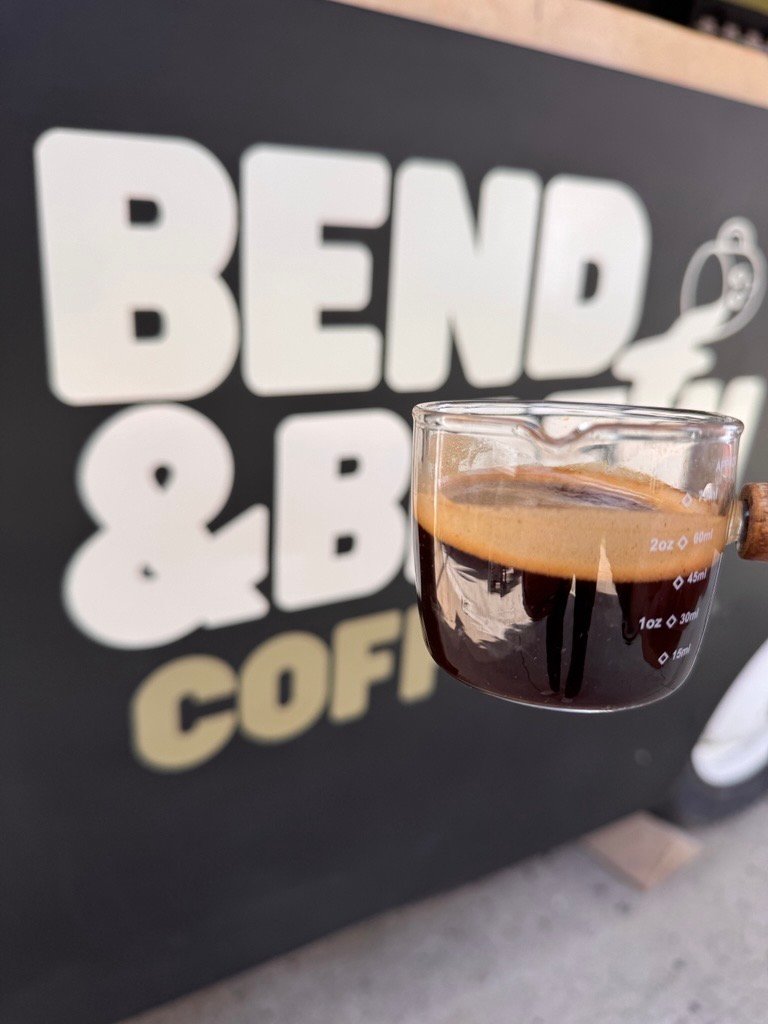 Coffee at Bend & Brew Coffee Co., specialty coffee shop in Cleveland