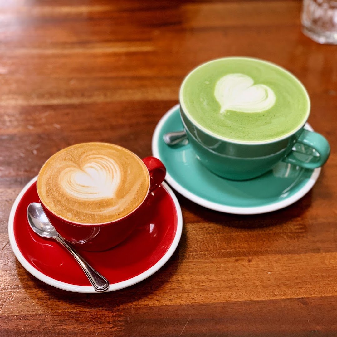 Coffee at Dune Coffee Roasters, specialty coffee shop in Santa Barbara