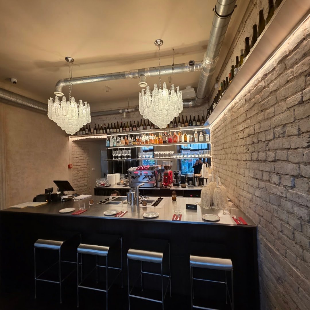 Interior of TABLES, specialty coffee shop in Warsaw