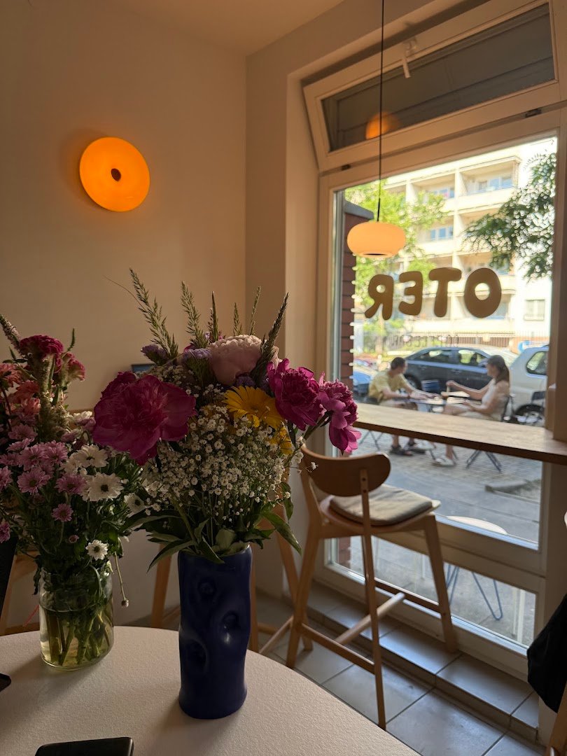 Interior of OTER coffee, specialty coffee shop in Warsaw