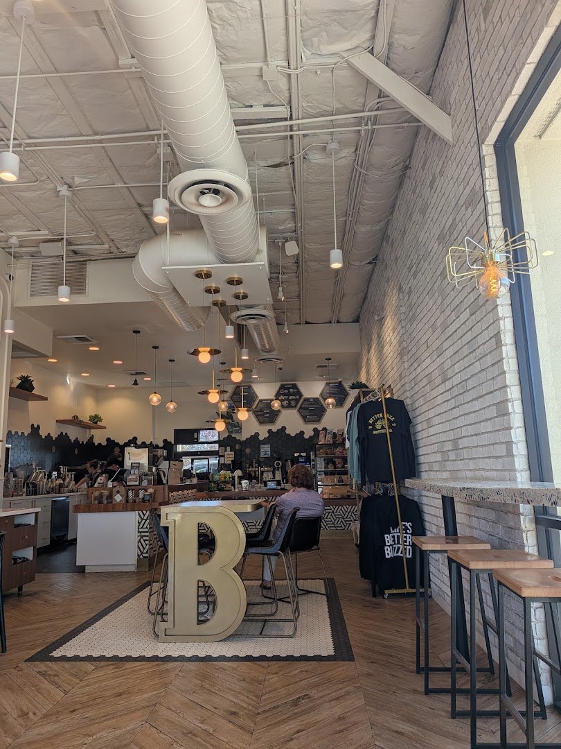 Interior of Better Buzz Coffee Escondido, specialty coffee shop in San Diego