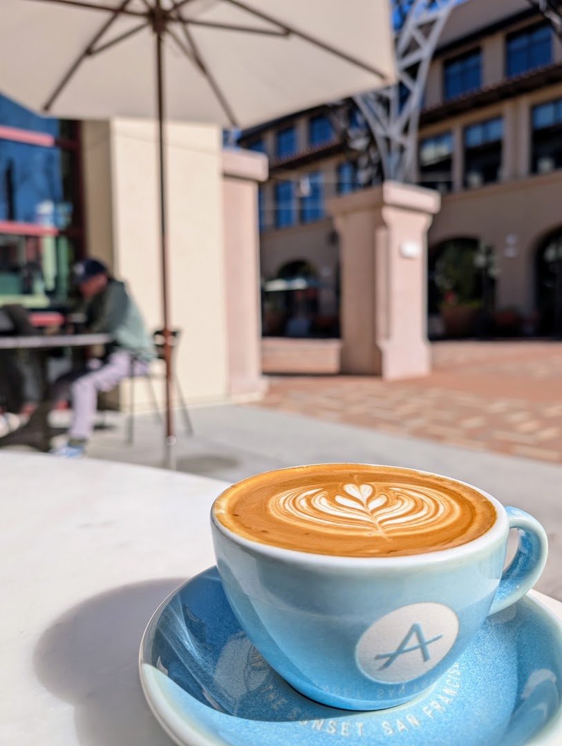Coffee at Andytown Coffee Roasters, specialty coffee shop in San Jose