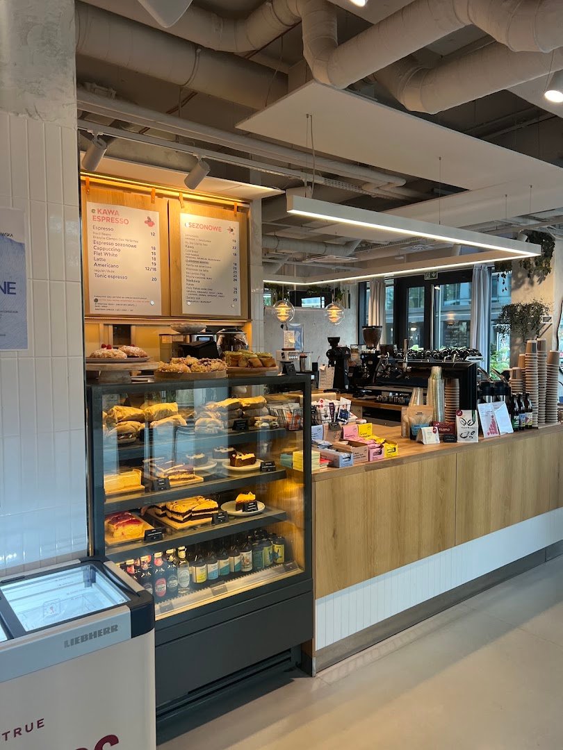 Interior of Coffeedesk Kawiarnia Tamka, specialty coffee shop in Warsaw
