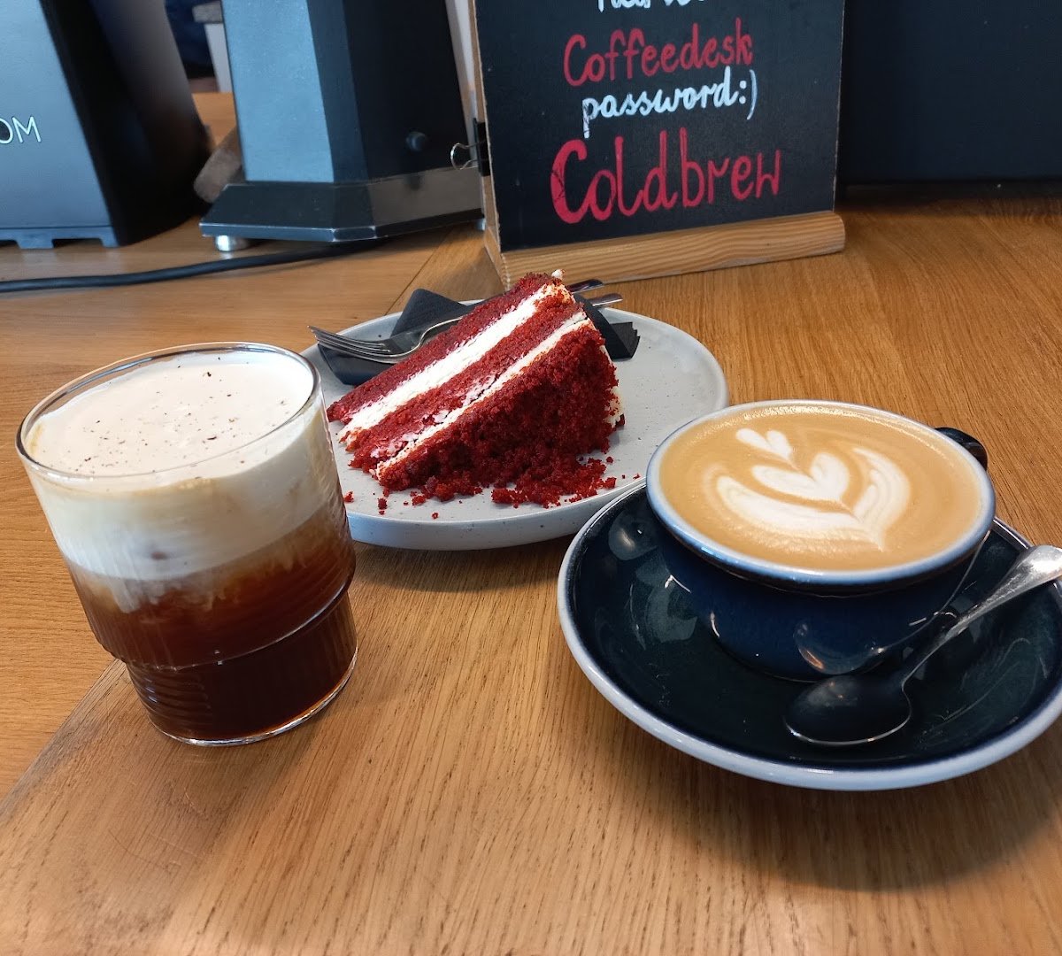 Coffee at Coffeedesk Kawiarnia Tamka, specialty coffee shop in Warsaw