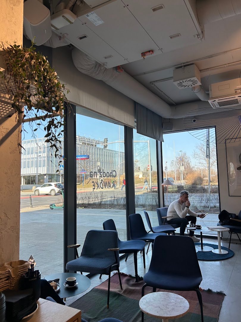 Interior of Coffeedesk Kawiarnia Tamka, specialty coffee shop in Warsaw