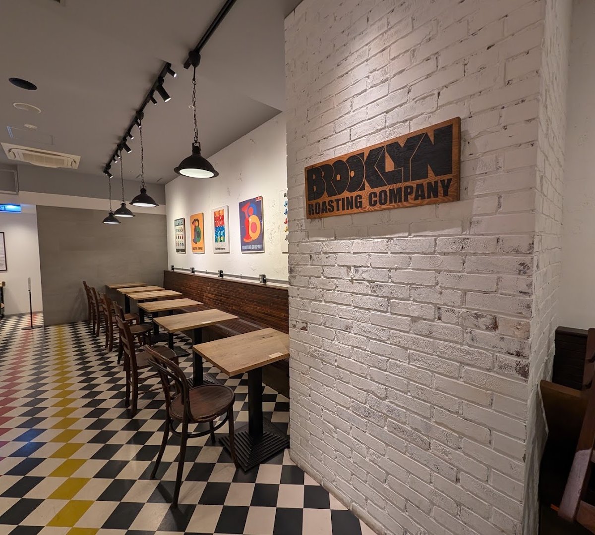 Interior of Brooklyn Roasting Company Tokyo International Forum, specialty coffee shop in Tokyo