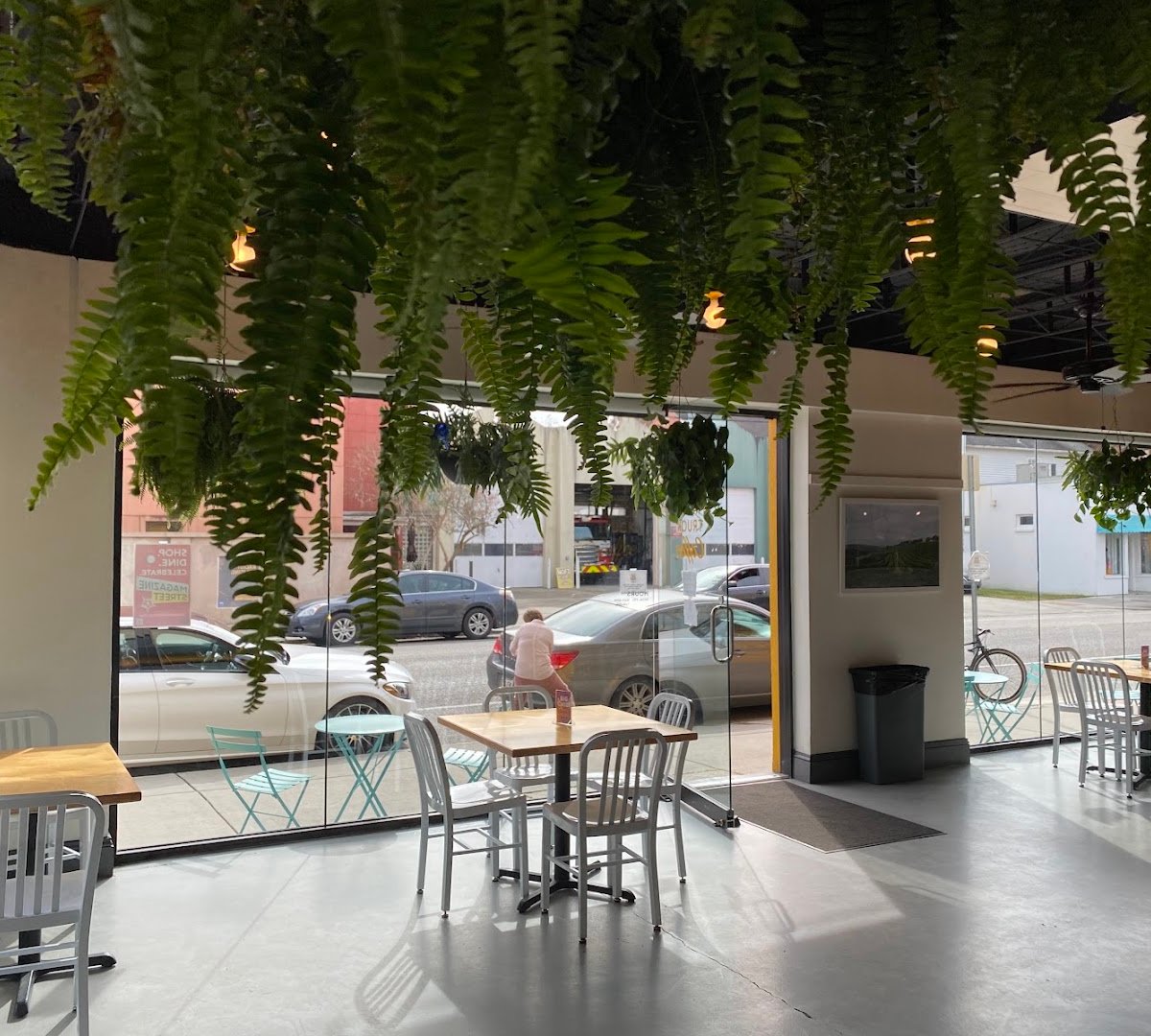 Interior of French Truck Coffee, specialty coffee shop in New Orleans