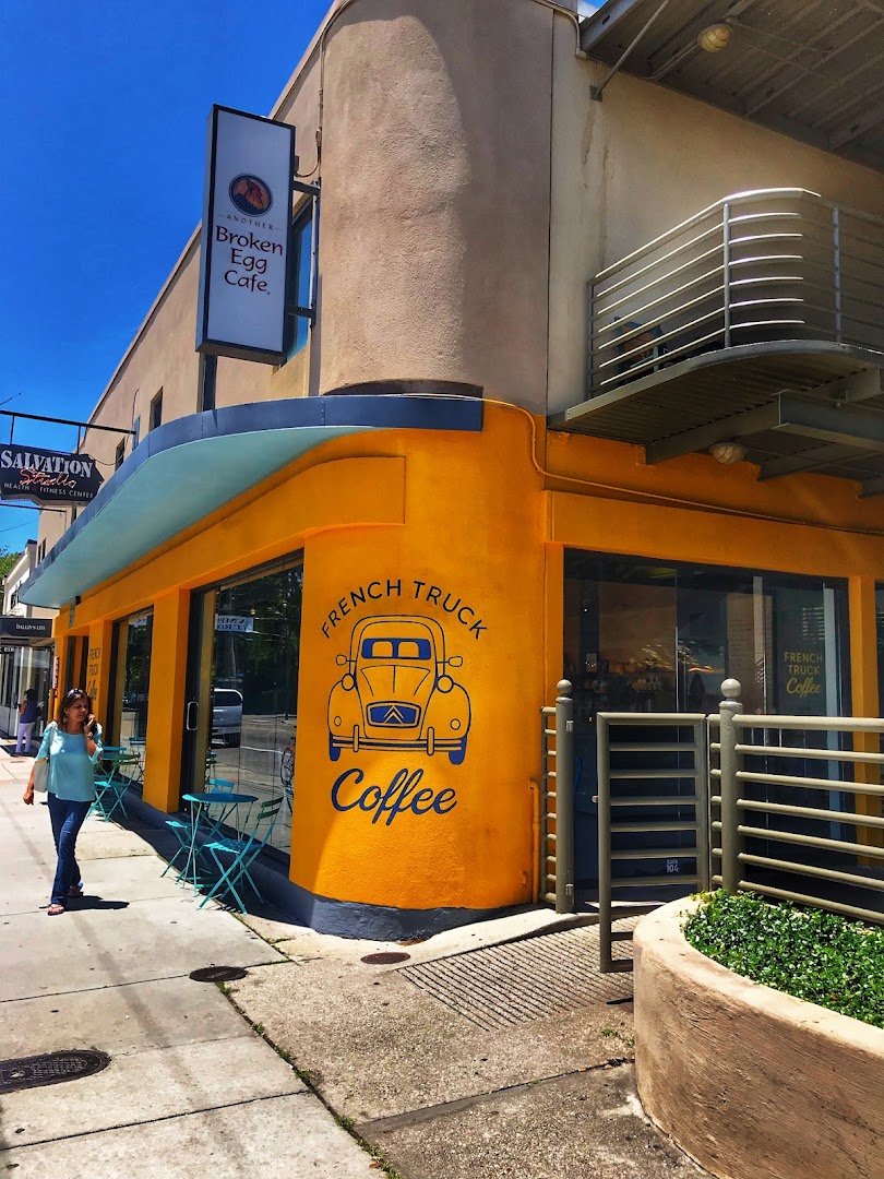 Storefront of French Truck Coffee, specialty coffee shop in New Orleans