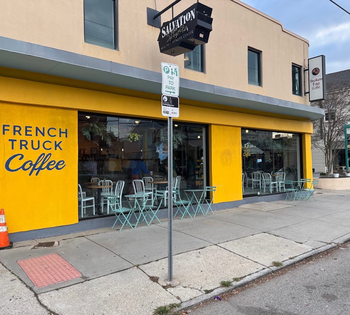 Storefront of French Truck Coffee, specialty coffee shop in New Orleans