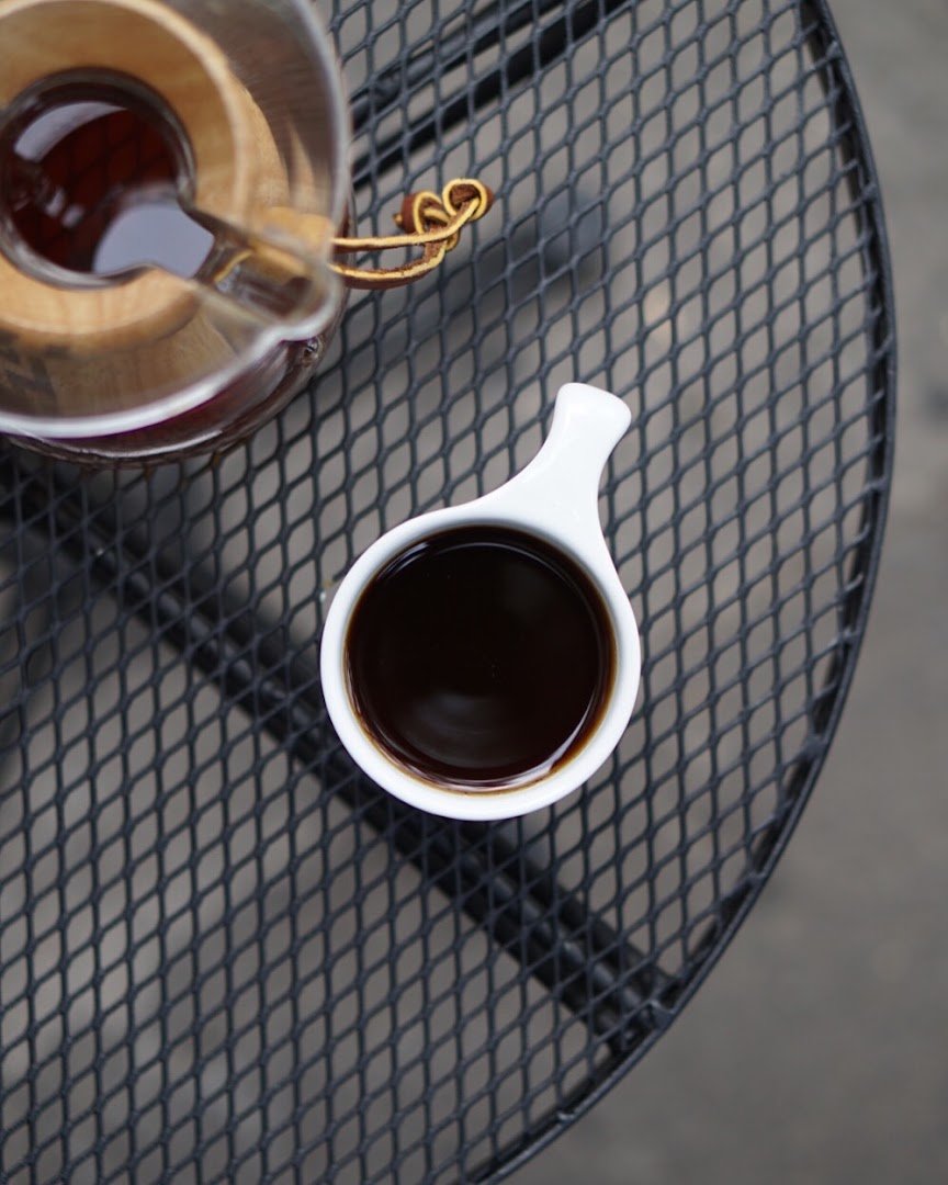 Coffee at Qūentin Café, specialty coffee shop in Mexico City