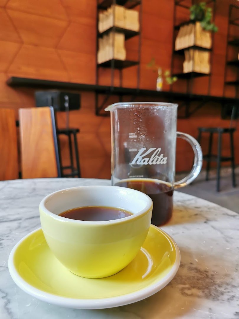 Coffee at Qūentin Café, specialty coffee shop in Mexico City