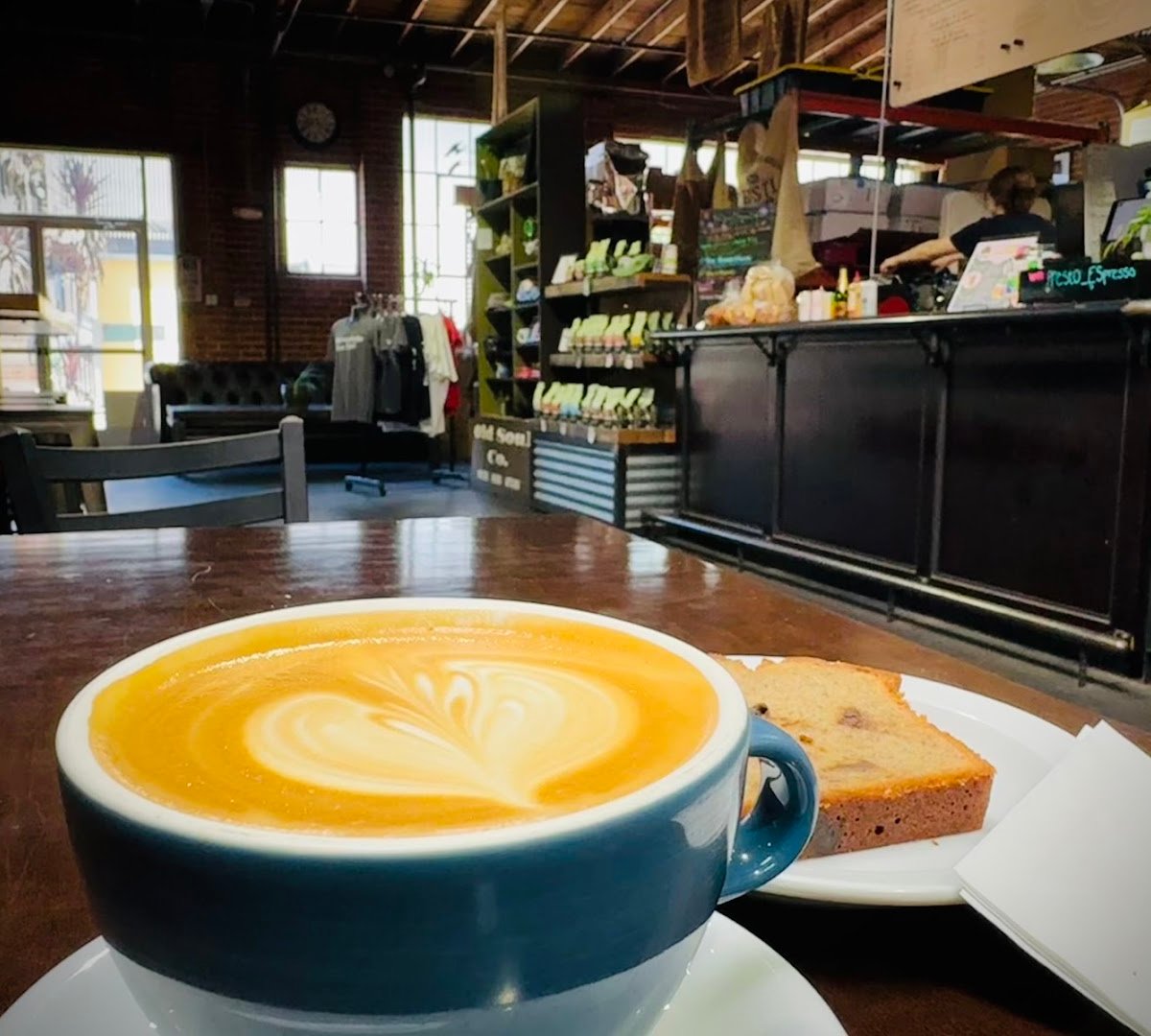 Coffee at Old Soul Co., specialty coffee shop in Sacramento