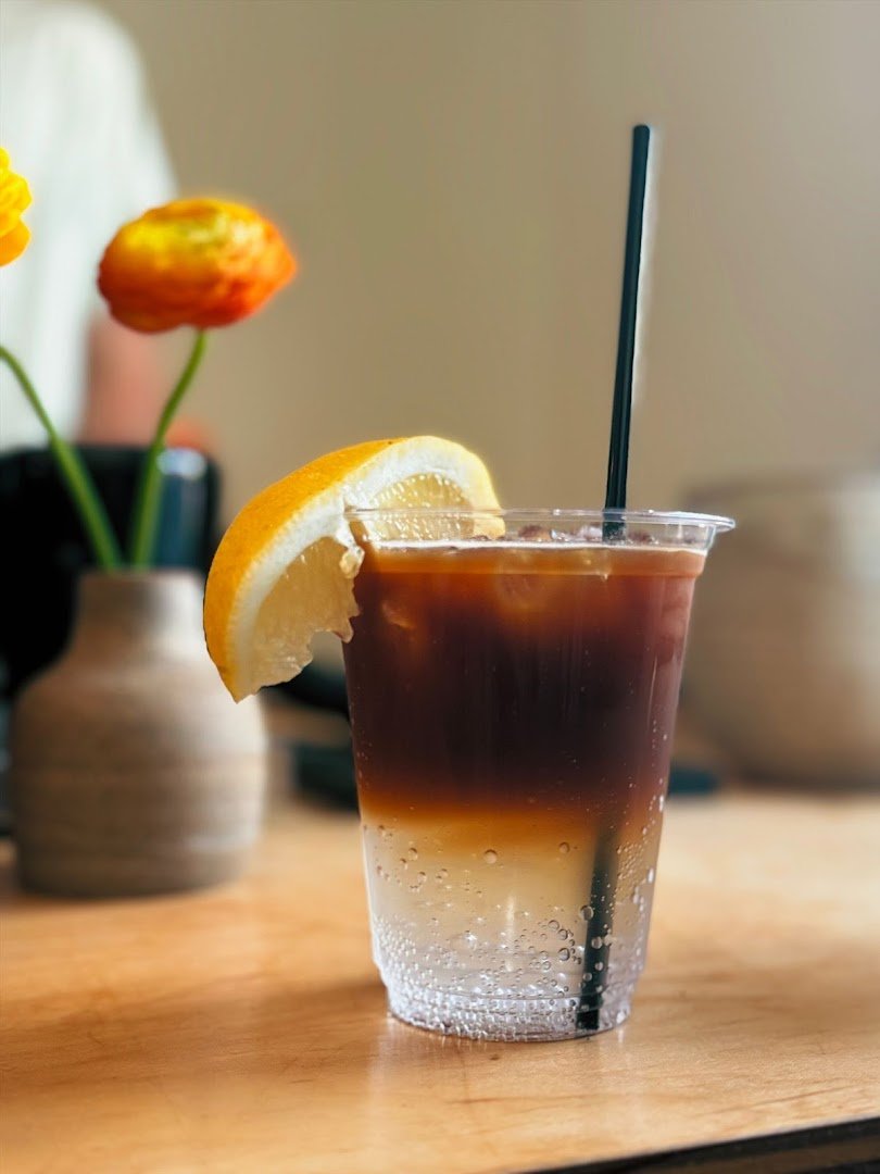 Coffee at Pivot Coffee, specialty coffee shop in Santa Fe