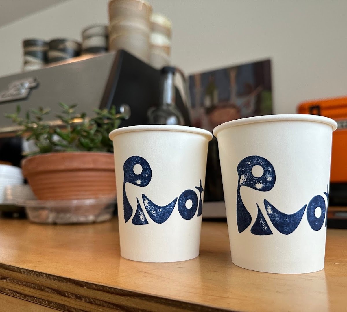 Coffee at Pivot Coffee, specialty coffee shop in Santa Fe