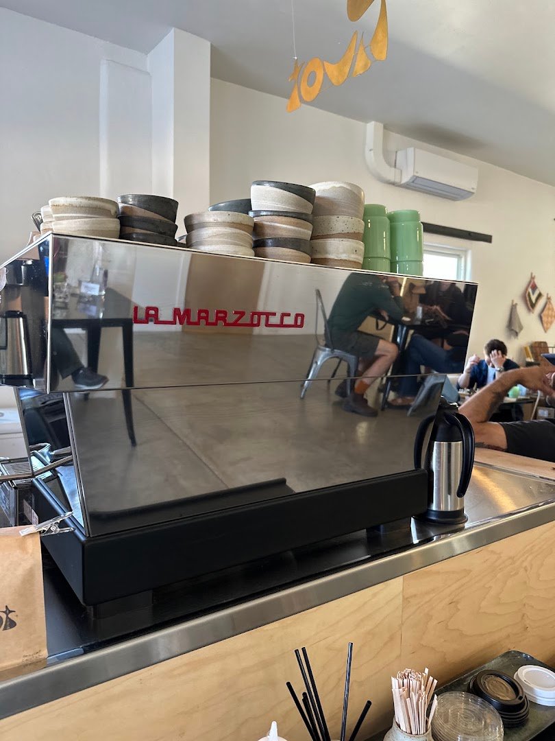 Interior of Pivot Coffee, specialty coffee shop in Santa Fe