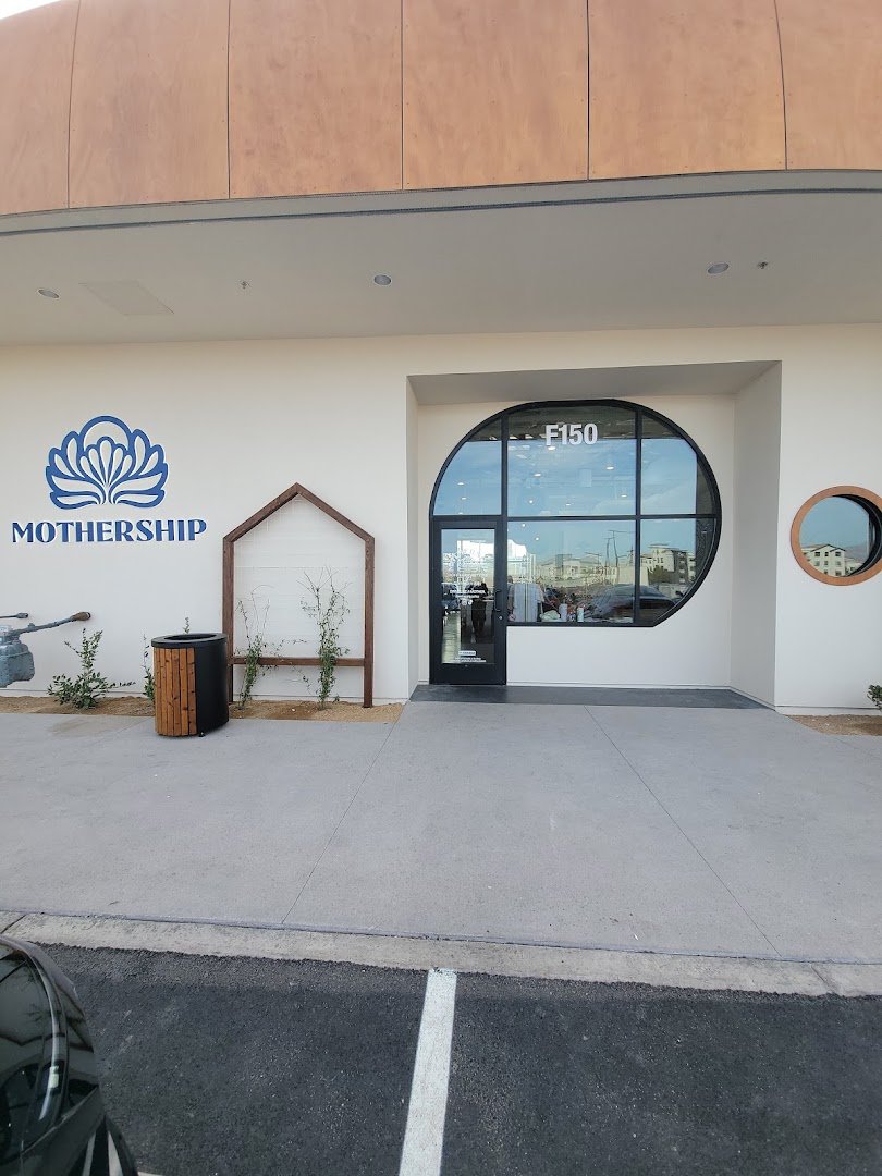 Storefront of Mothership Coffee - The Bend, specialty coffee shop in Las Vegas