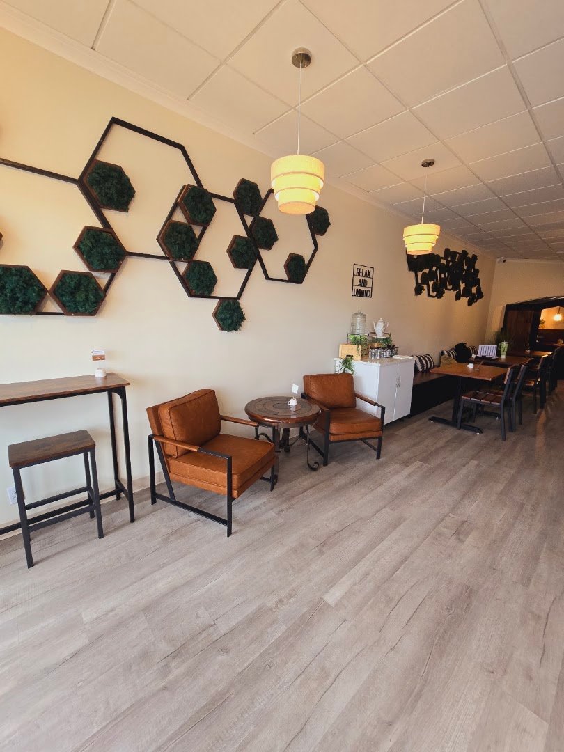 Interior of Nourishing Nook, specialty coffee shop in Cleveland