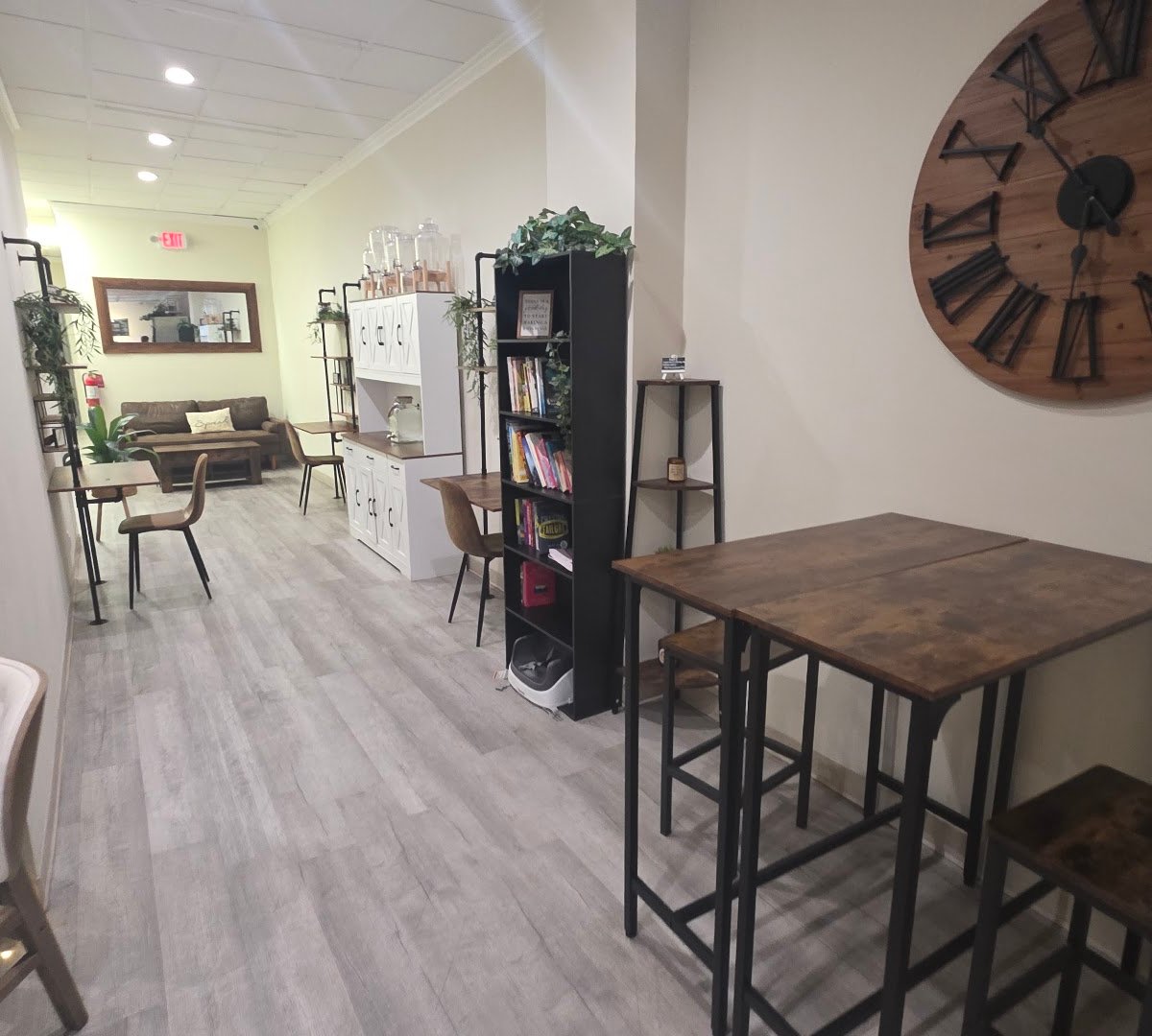 Interior of Nourishing Nook, specialty coffee shop in Cleveland