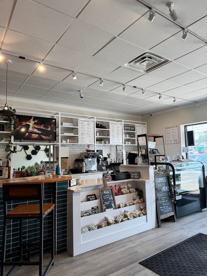 Interior of Nourishing Nook, specialty coffee shop in Cleveland