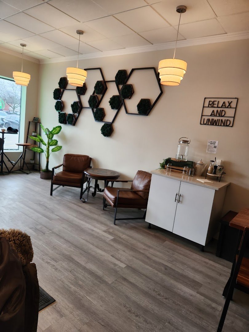 Interior of Nourishing Nook, specialty coffee shop in Cleveland