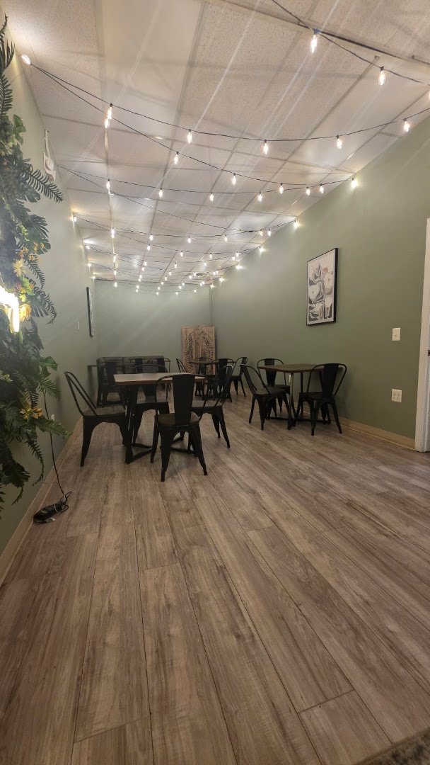 Interior of Nourishing Nook, specialty coffee shop in Cleveland