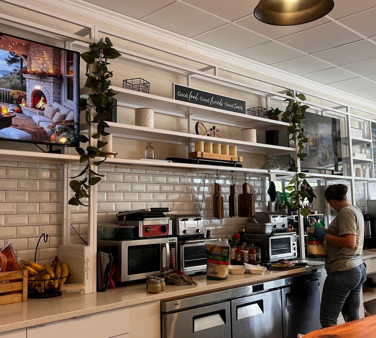 Interior of Nourishing Nook, specialty coffee shop in Cleveland