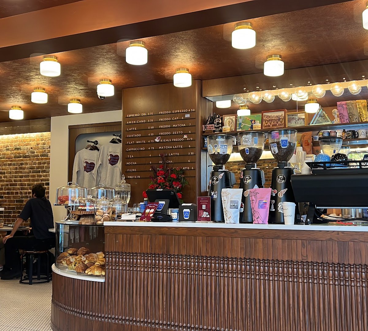 Interior of Café Alphabet, specialty coffee shop in Montreal