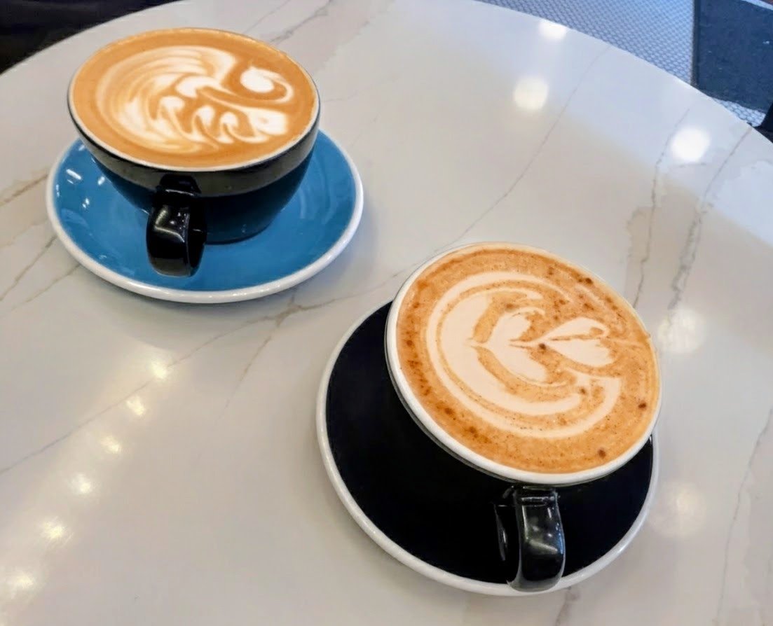 Coffee at Café Alphabet, specialty coffee shop in Montreal