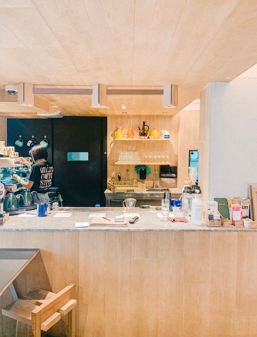 Interior of Urban Coffee Roaster, specialty coffee shop in Hong Kong