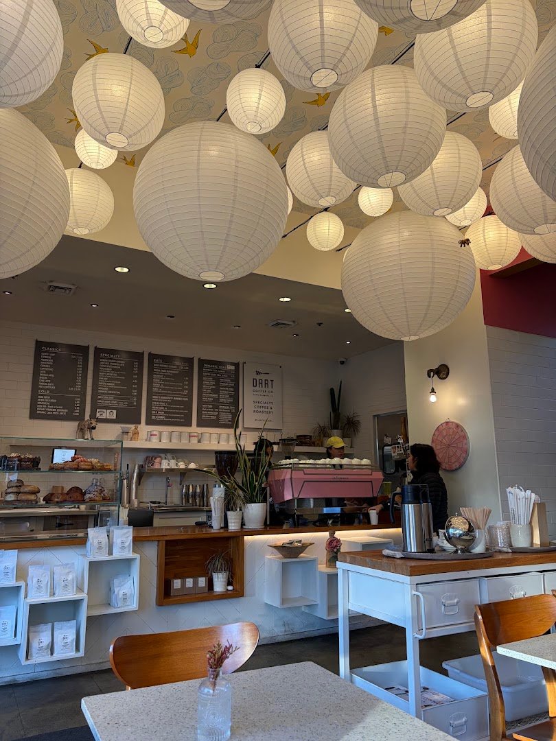 Interior of Dart Coffee Co, specialty coffee shop in Santa Barbara